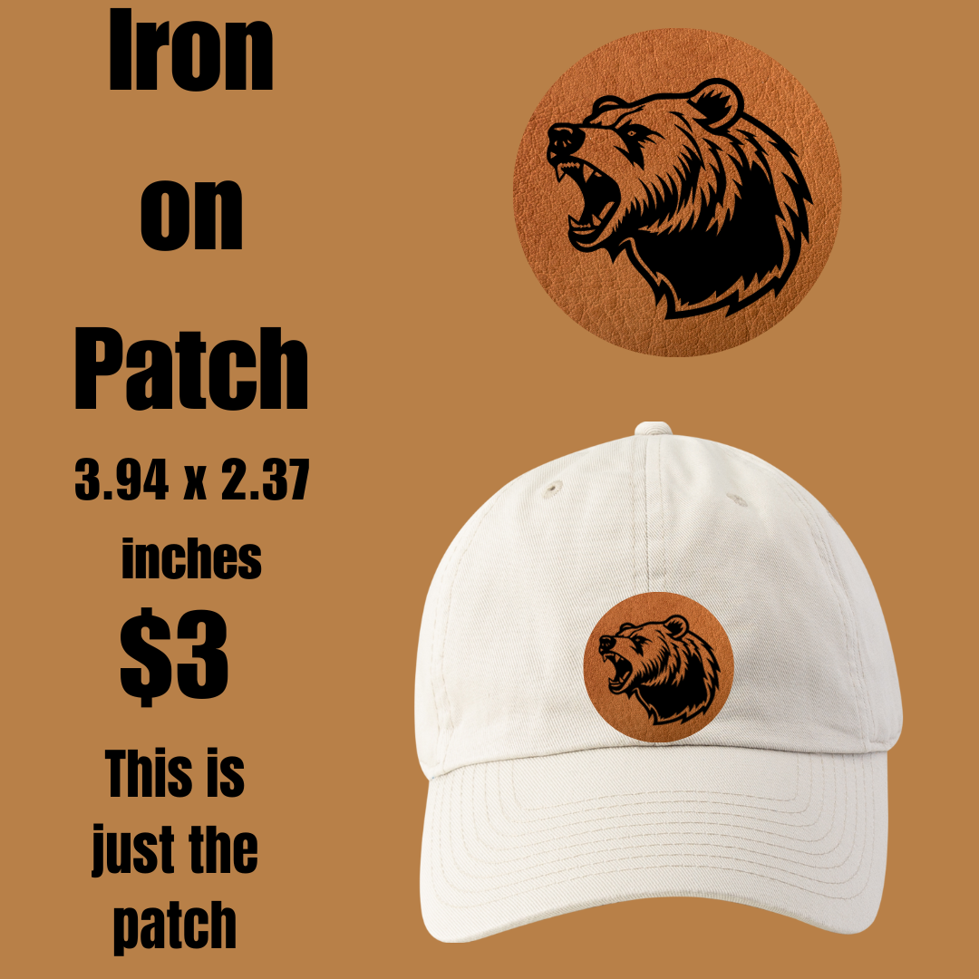 Roaring Bear Embroidery Patch