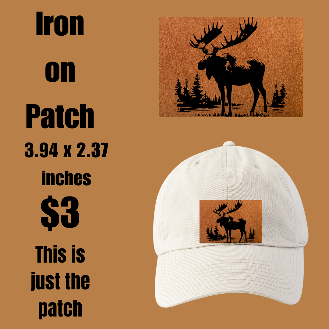 Majestic Moose Forest Scene Patch