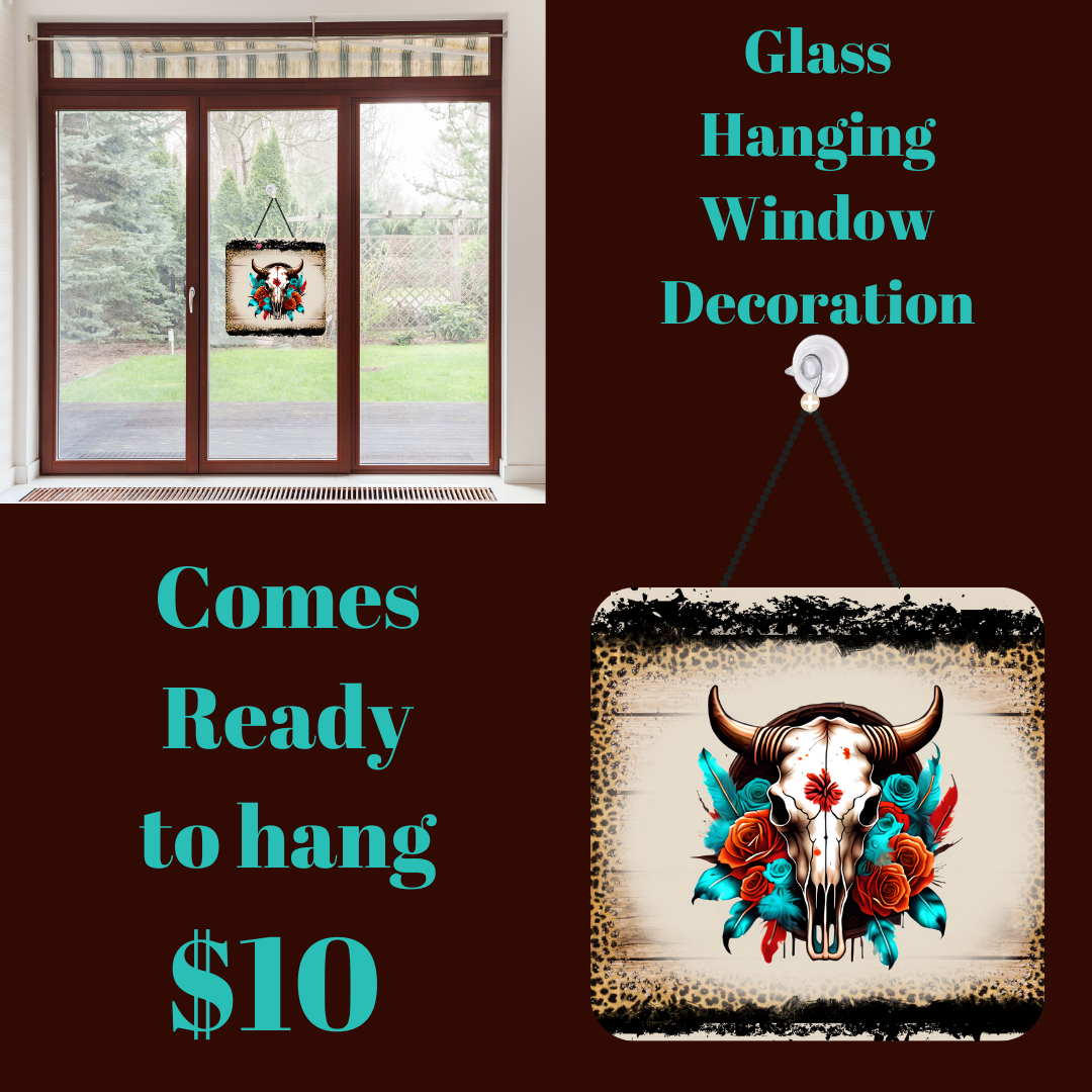 Serene Steer Glass Artwork Hanger