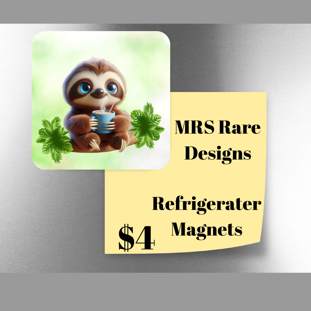 Chill Companions: Sloth Magnet Series