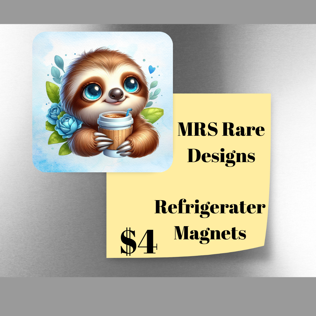 Chill Companions: Sloth Magnet Series