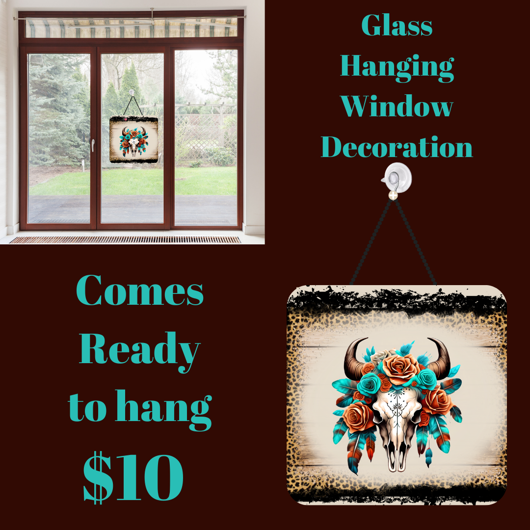 Serene Steer Glass Artwork Hanger