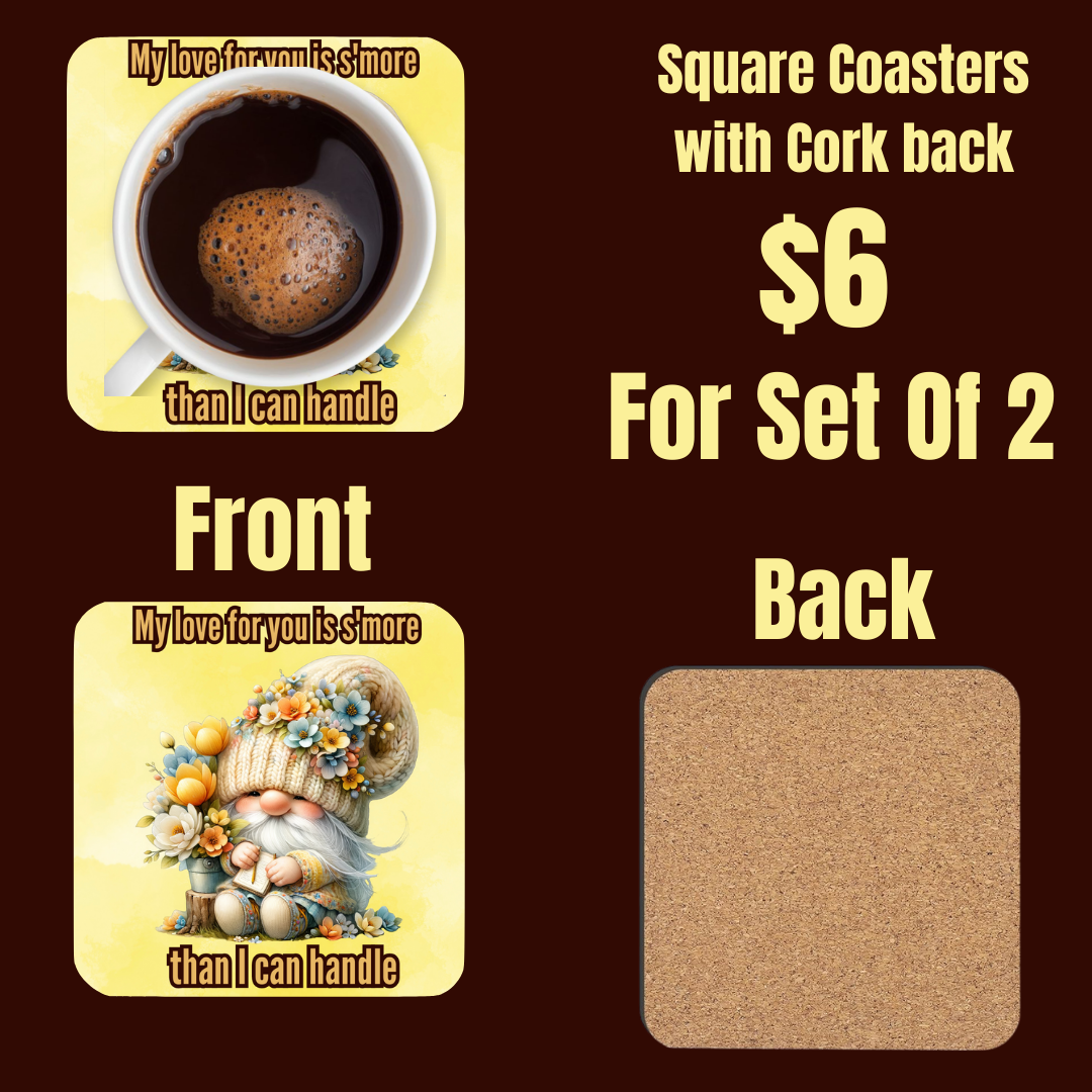 Gnome's Embrace Coaster Set