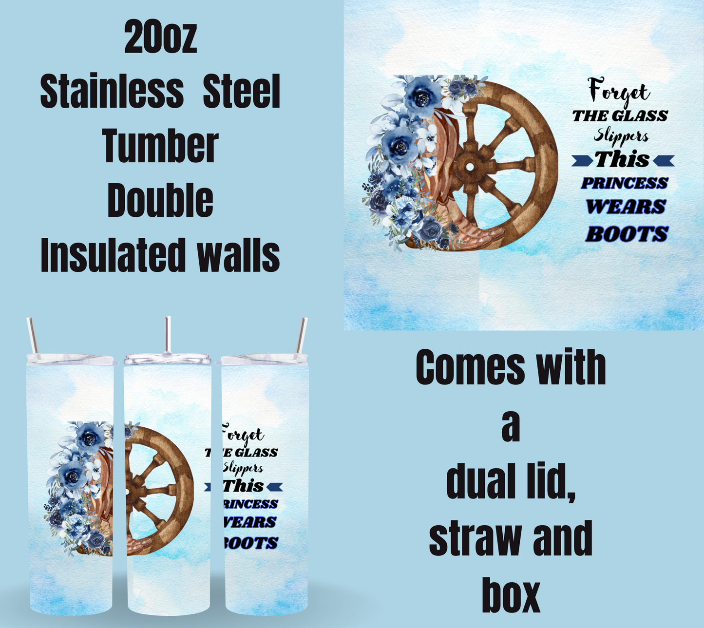 Rustic Charm Princess Tumbler Series