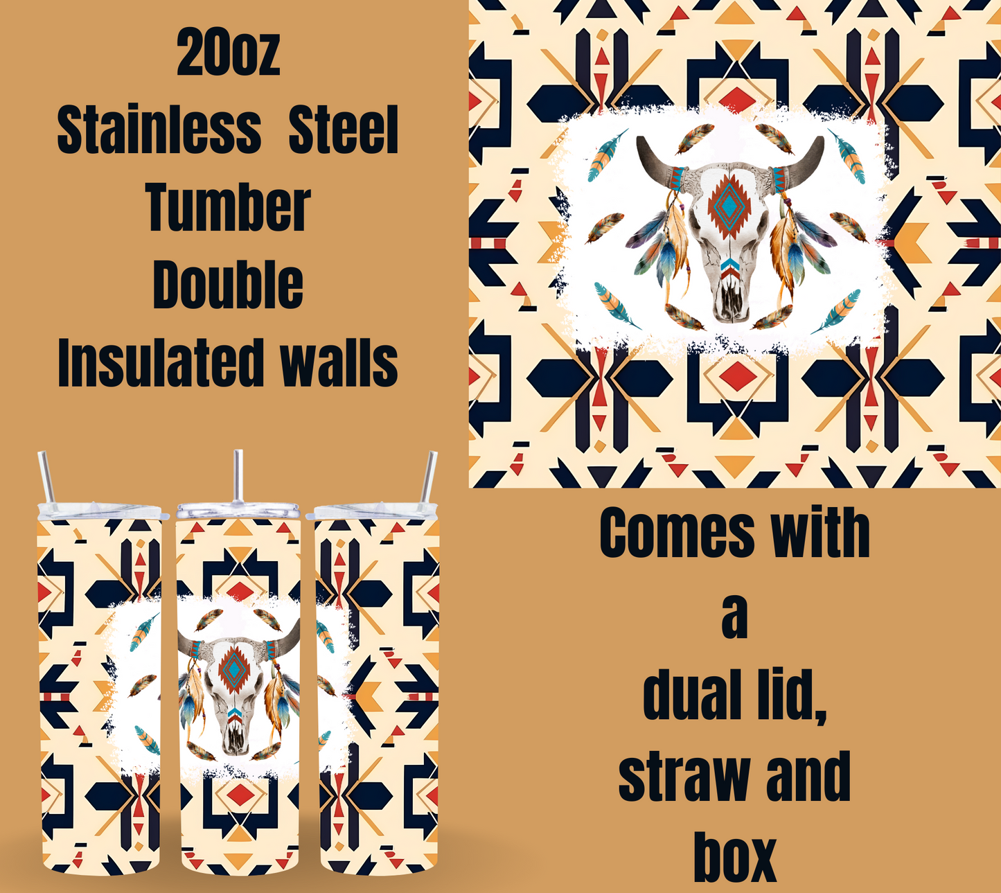 Tribal Spirit Insulated Tumbler
