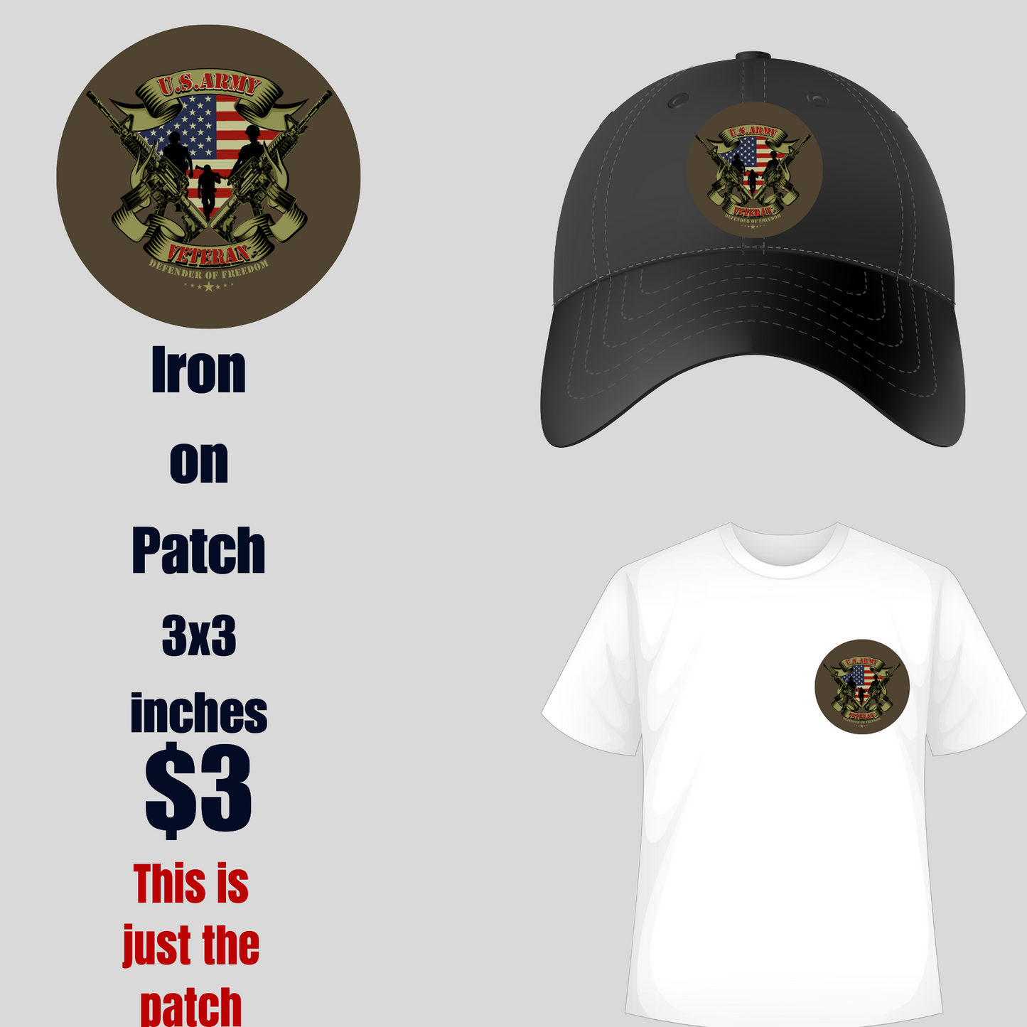 Defender of Freedom Iron-On Patch