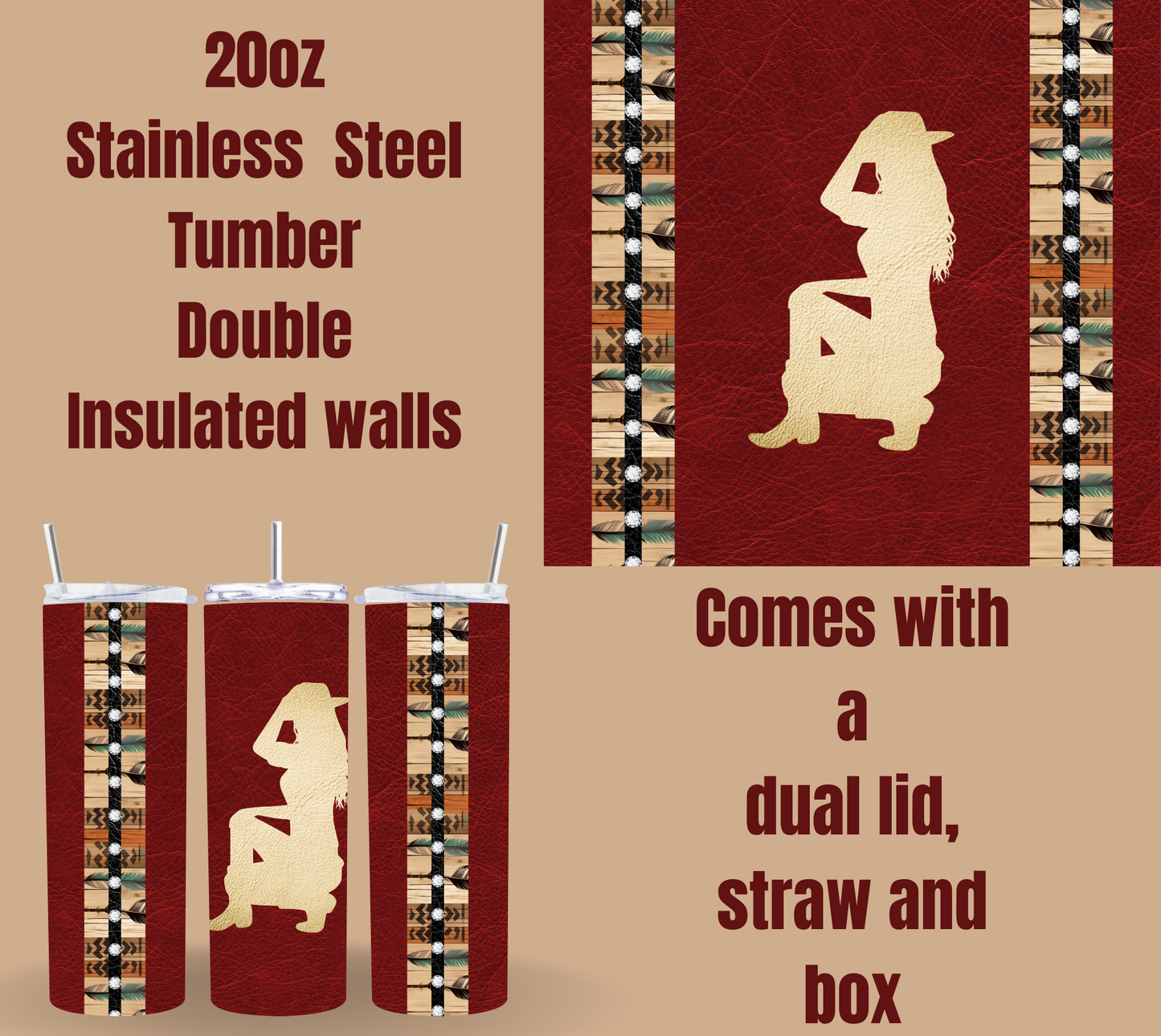 Cowgirl Quencher Tumblers