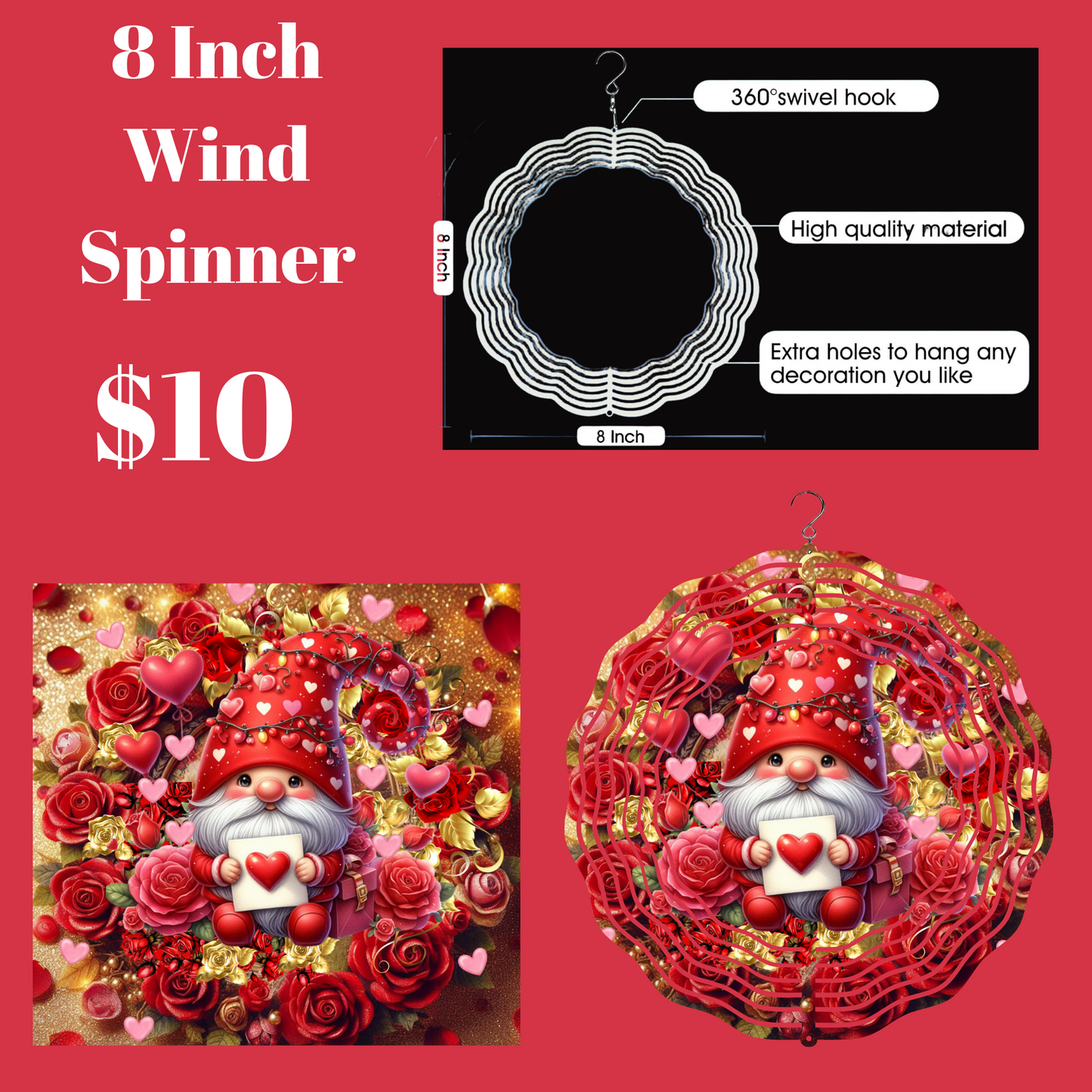 Enchanted Gnome's 3D Wind Spinner