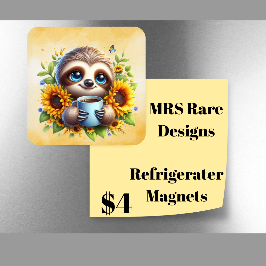 Chill Companions: Sloth Magnet Series
