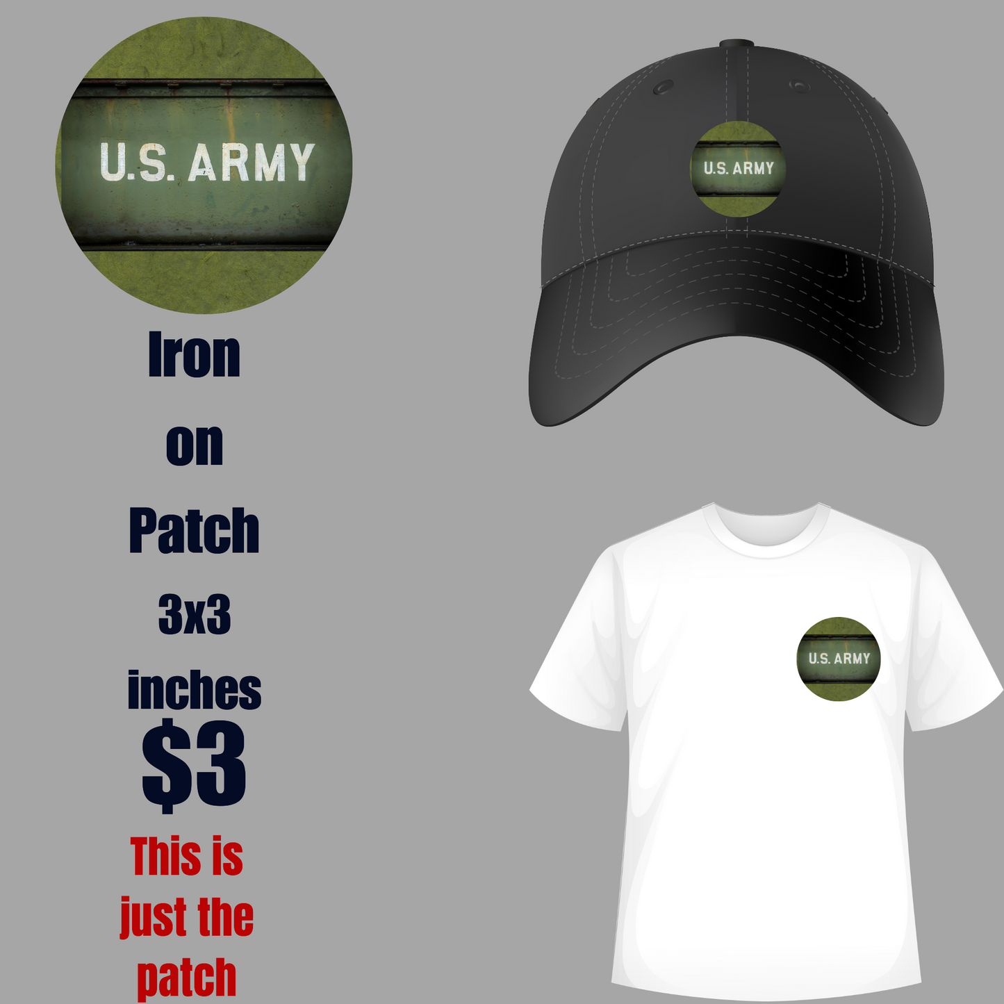Military Valor U.S. Army Iron-On Patch