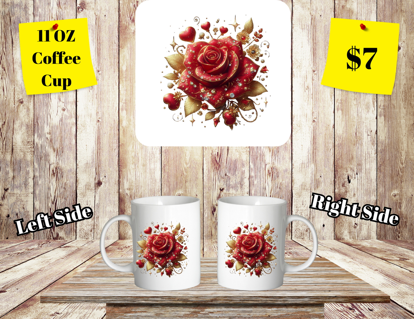 Floral Elegance Coffee Mugs