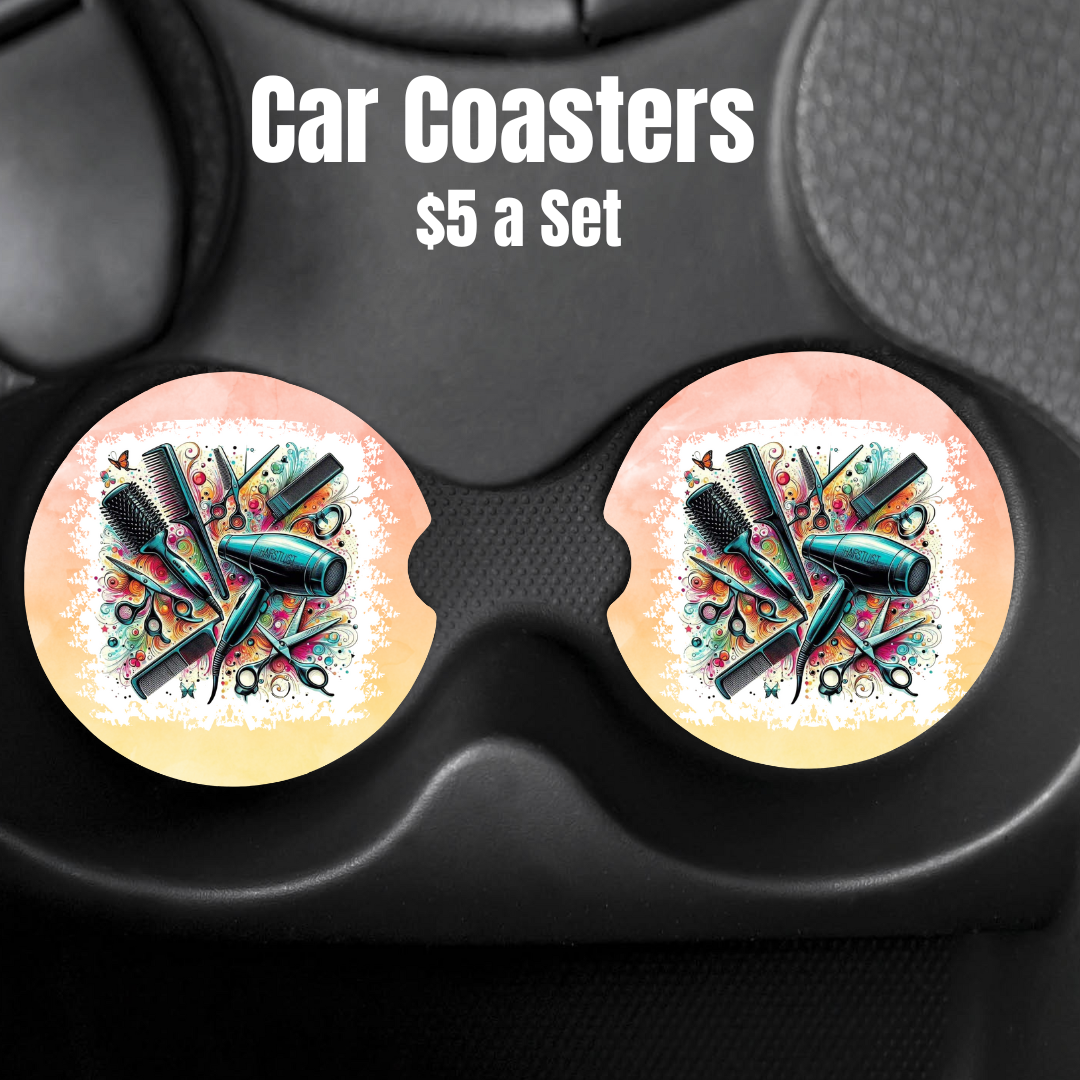 Stylist’s Palette Car Coasters