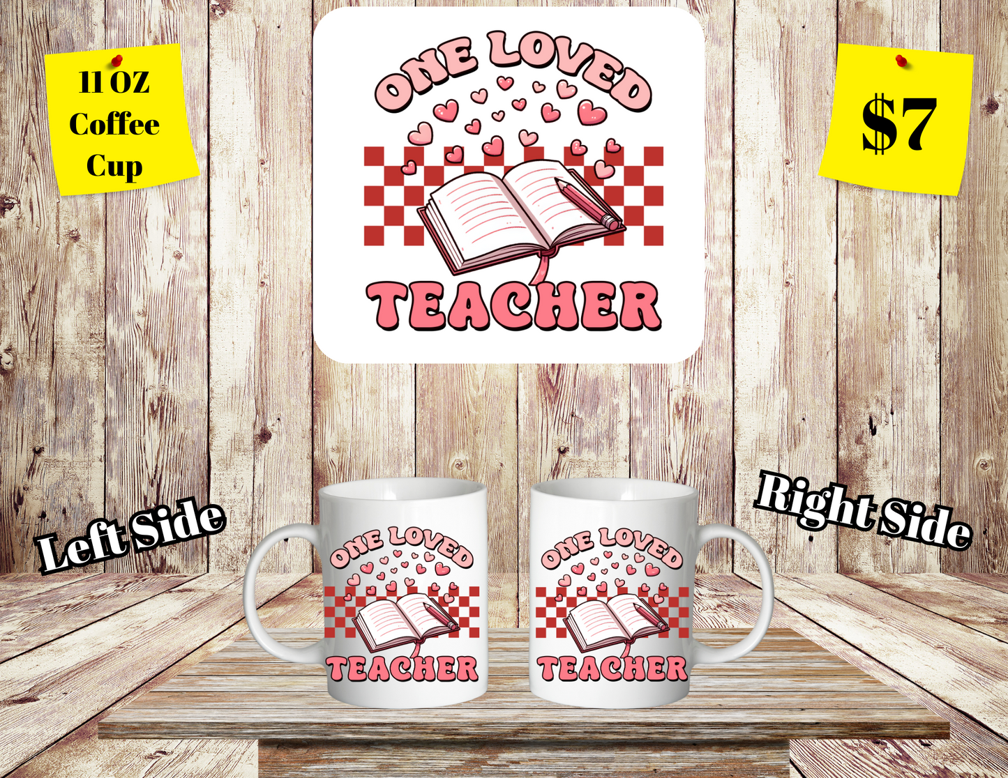 Cherished Educator Collection: 11 oz Teacher-Themed Coffee Mugs
