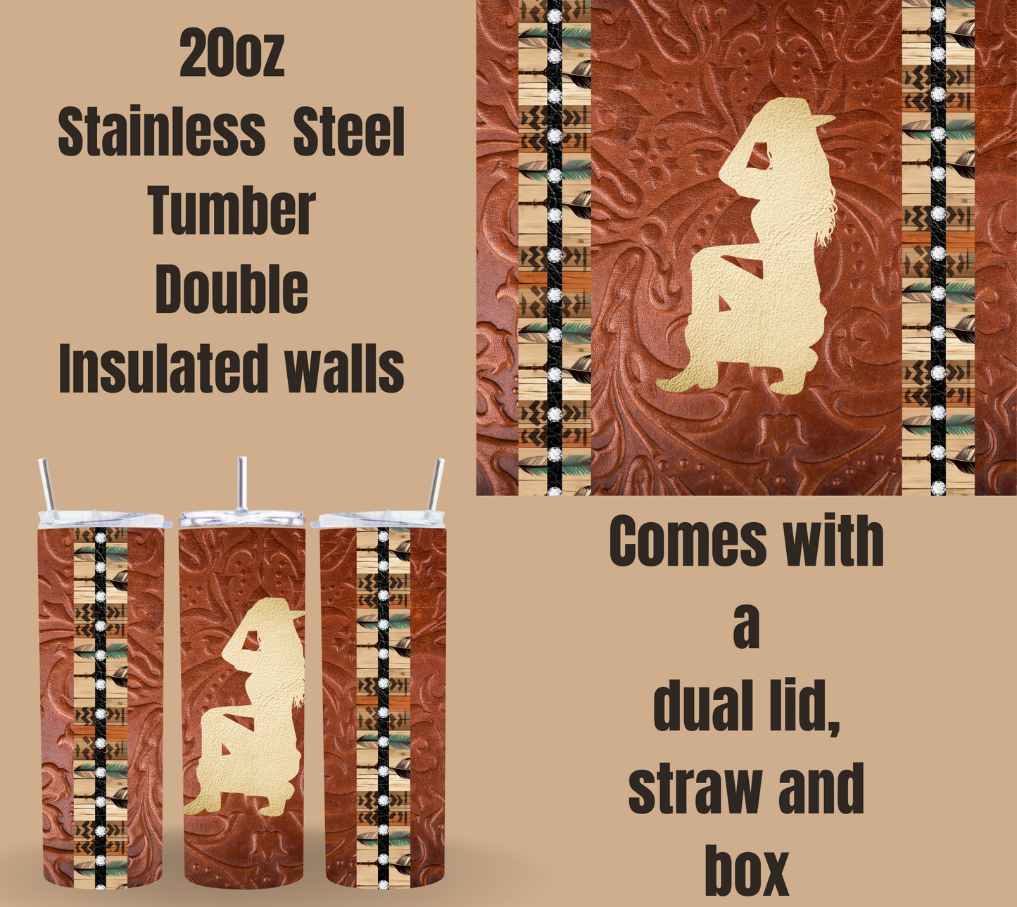 Cowgirl Quencher Tumblers