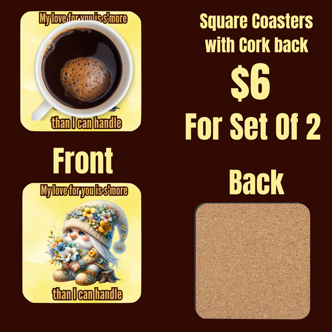 Gnome's Embrace Coaster Set