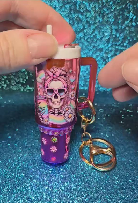 Eternal Blossom Mini Tumbler Keychain