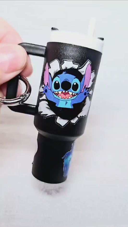 Stitch Breakout Mini Tumbler Keychain