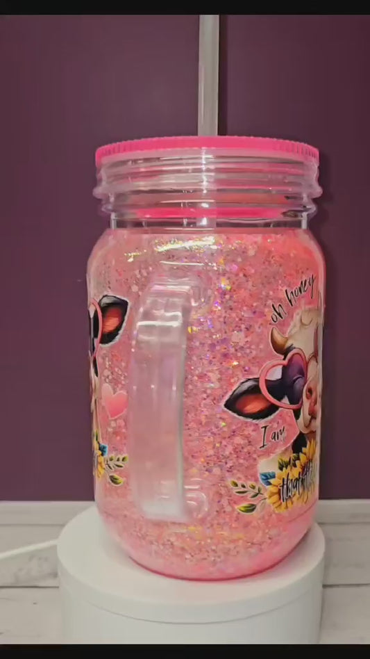 Luminous Heifer Snowglobe Tumbler