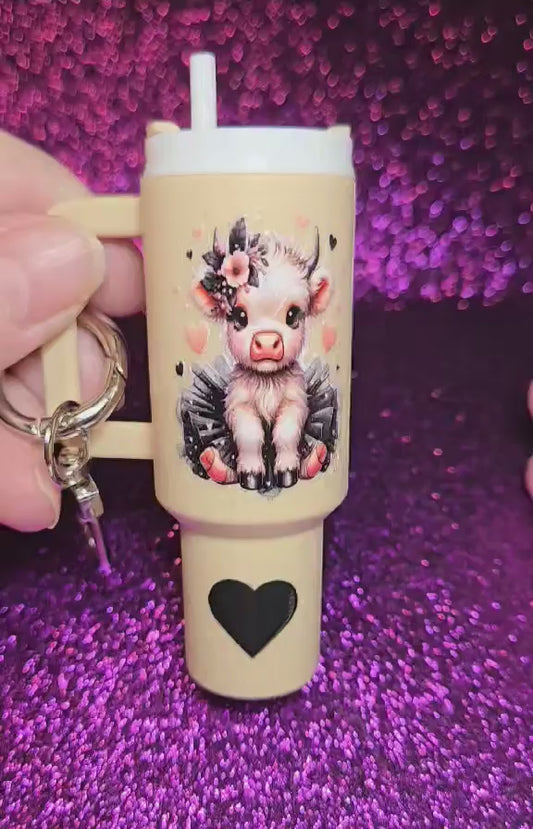 Charming Meadow Mini Tumbler Keychain