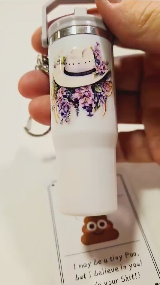 Cowgirl Chic Chapstick Keychain Duo