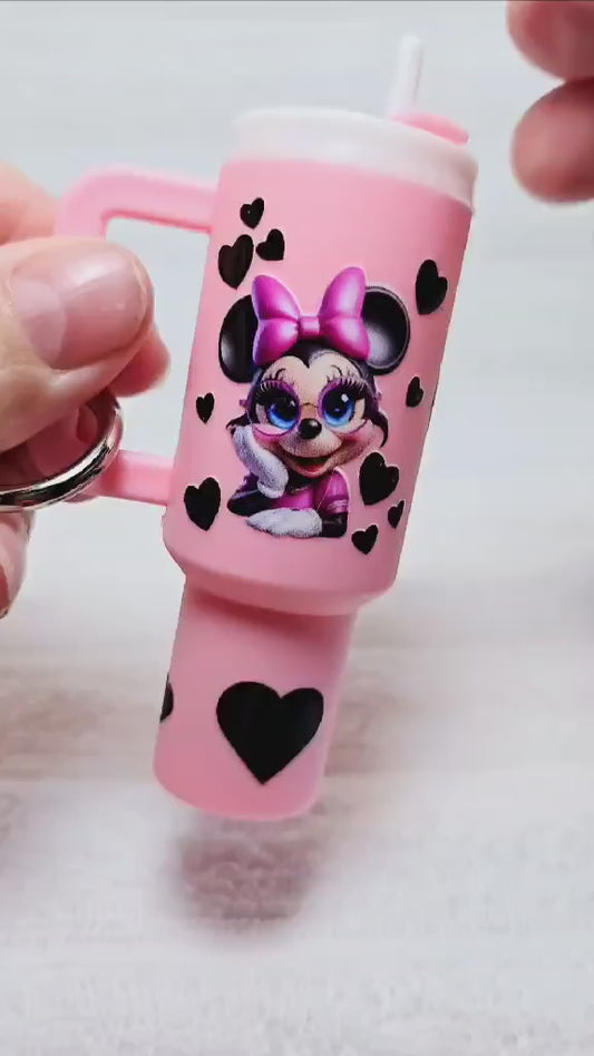 Heartful Minnie Whimsy Keeper Keychain