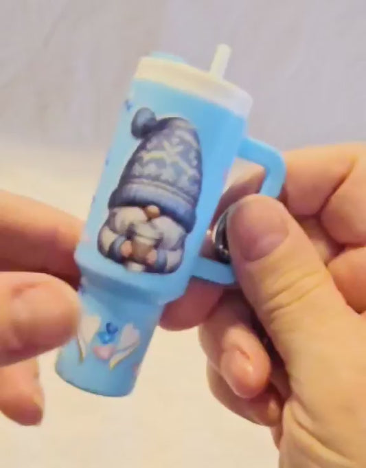 Gnome Sweet Gnome Mini Tumbler Keychain