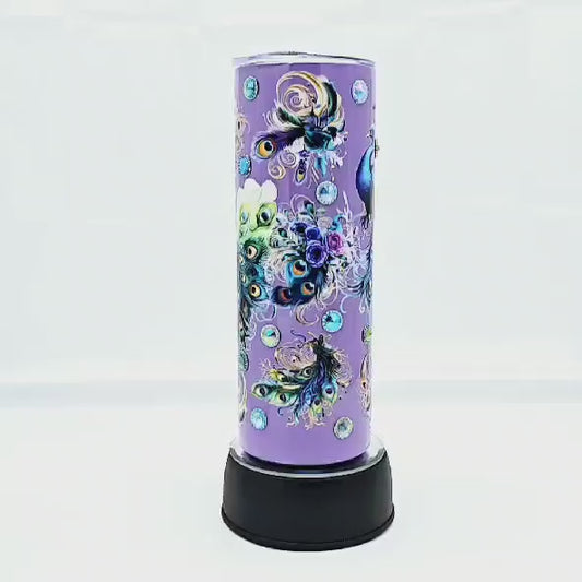 Regal Peacock Gemstone Tumbler
