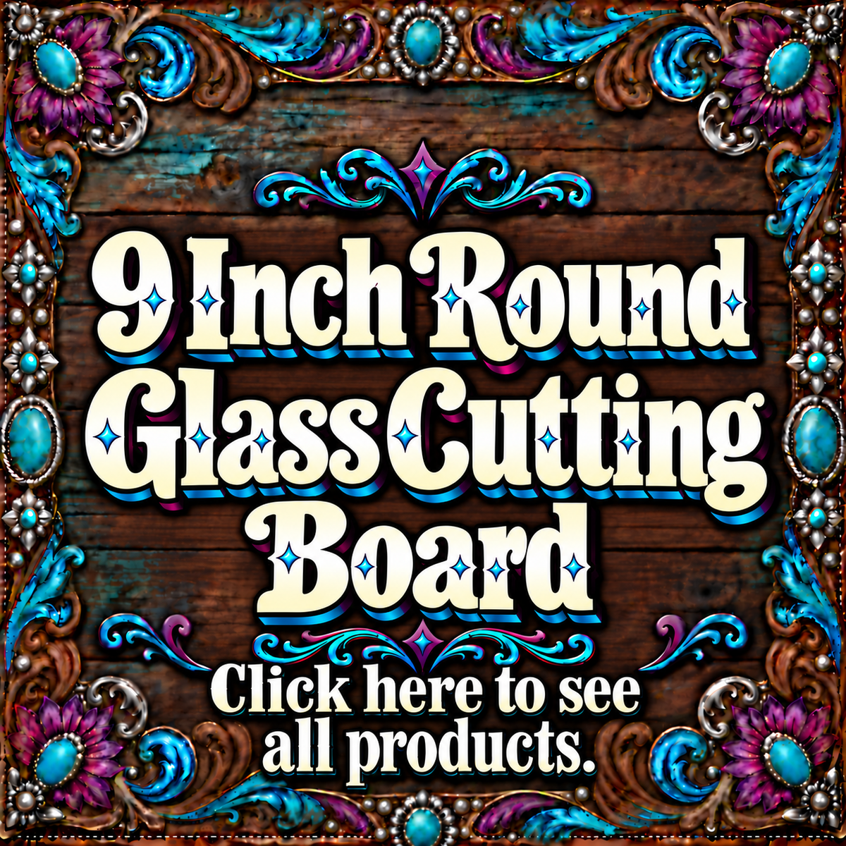 9 Inch Round Glass Cutting Board