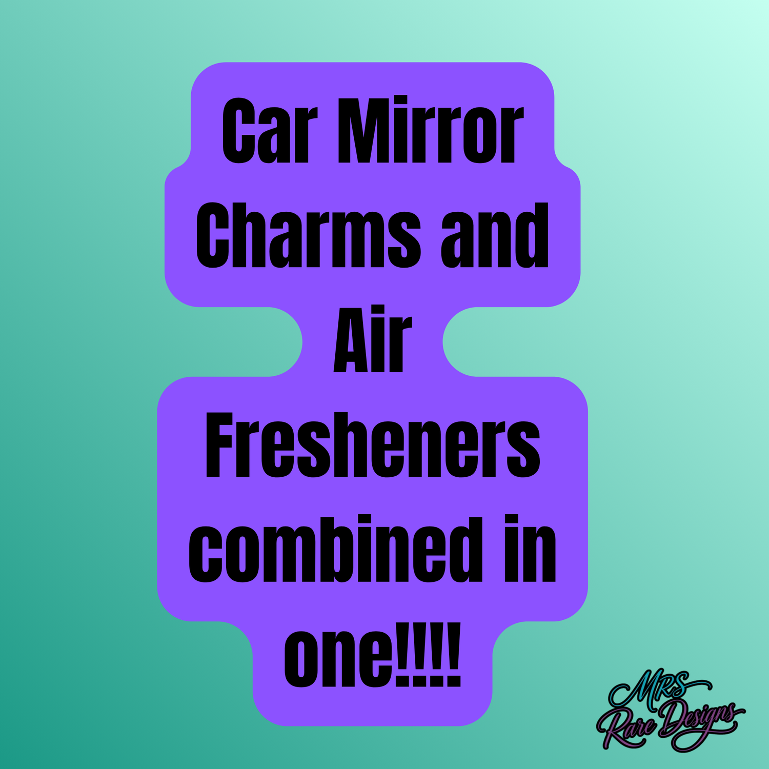 Car Mirror Charms and Air Fresheners combined in one!!!!