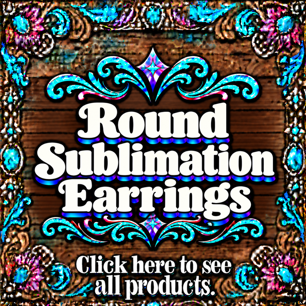 Round Sublimation Earrings