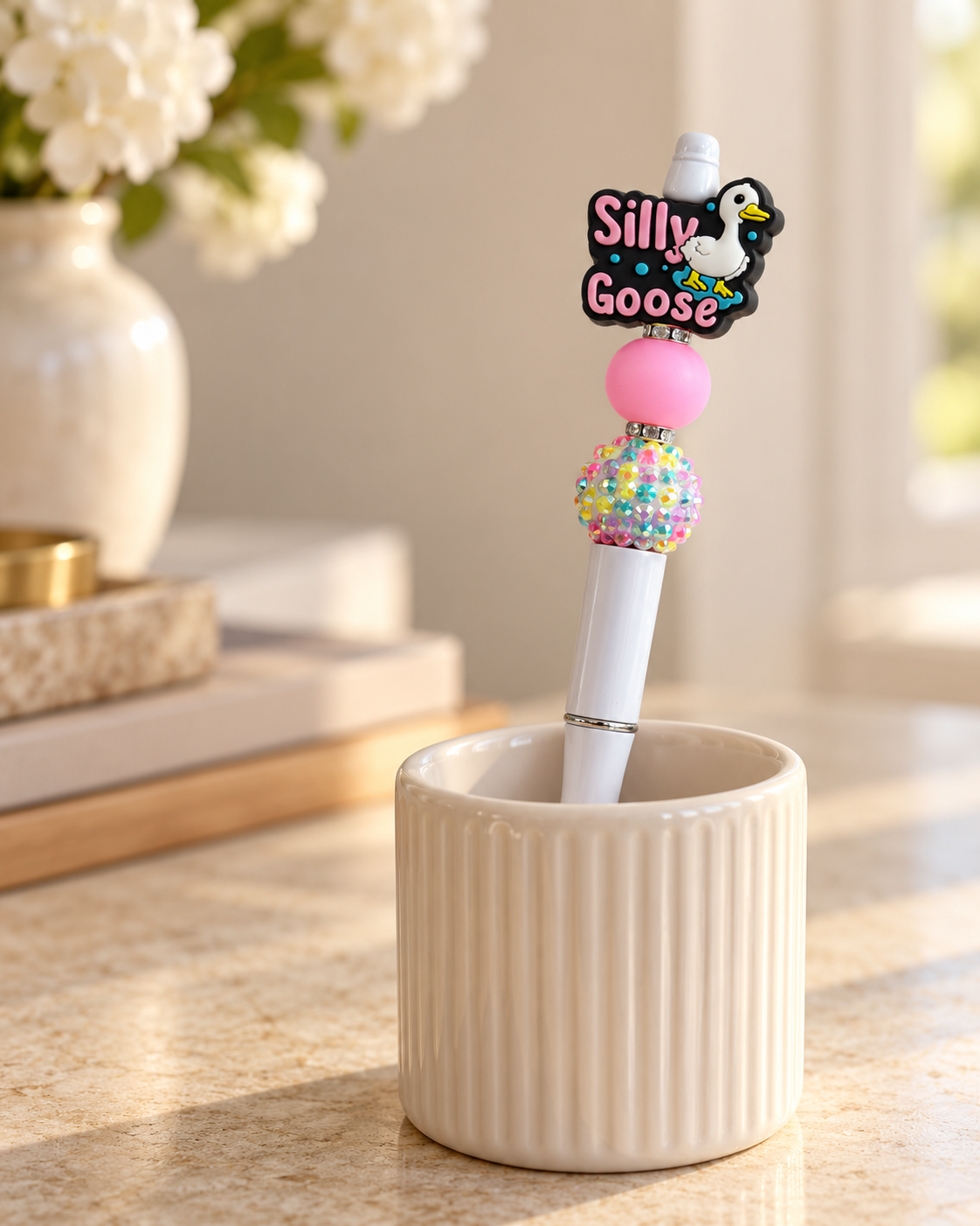 Silly Goose Beaded Pen - A Little Silly, A Lot of Sparkle