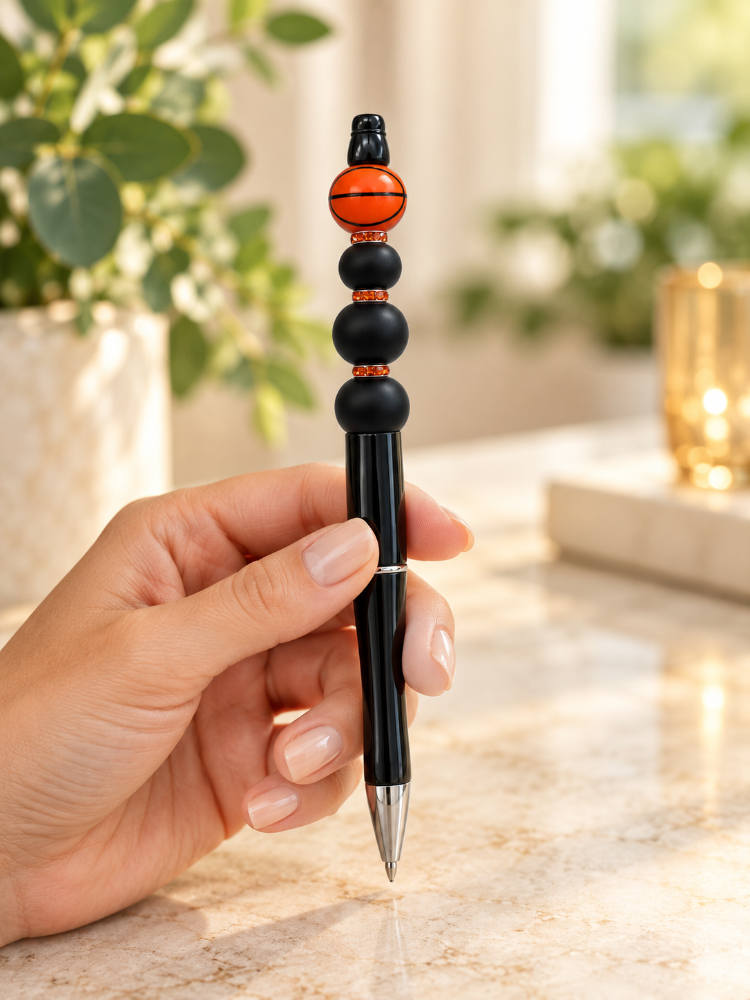Basketball Beaded Pen - A Little Basketball, A Lot of Style