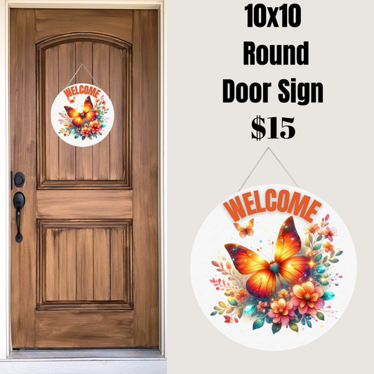 Butterfly Welcome Signs Collection