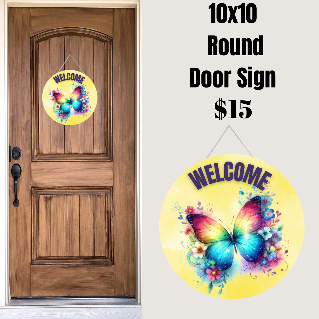 Butterfly Welcome Signs Collection