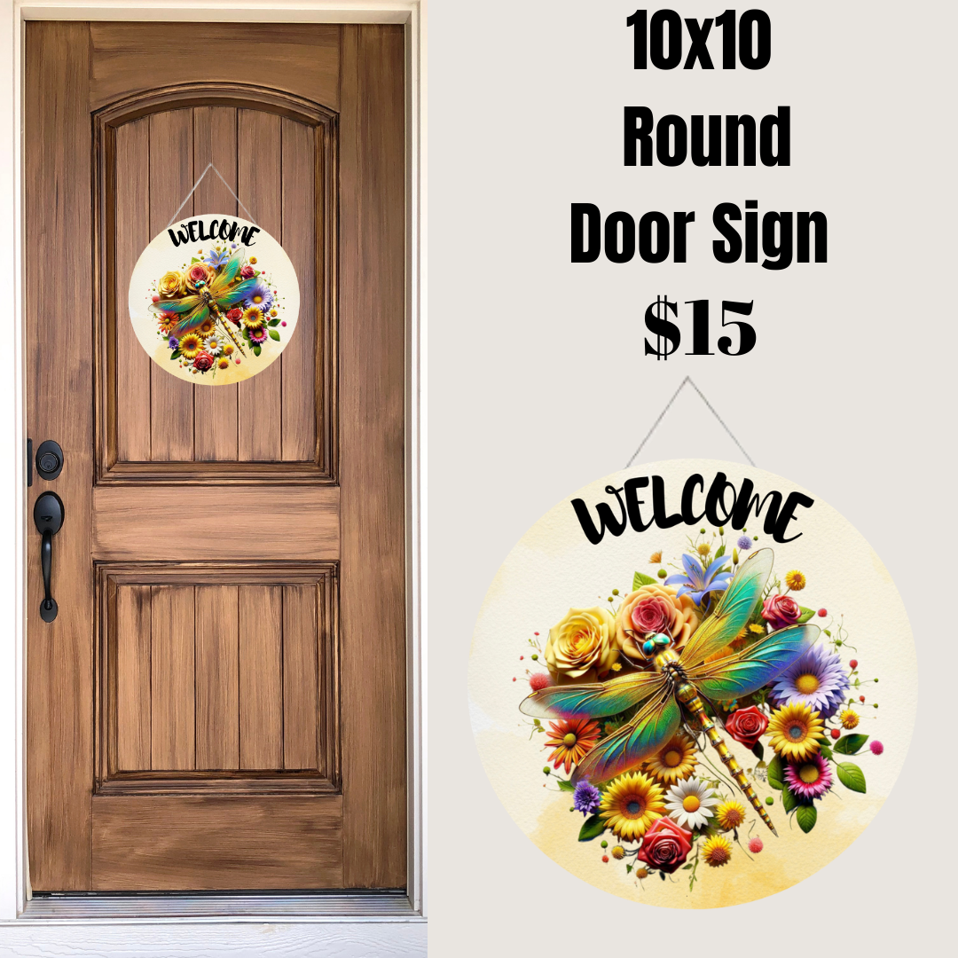 Dragonfly Welcome Signs Collection