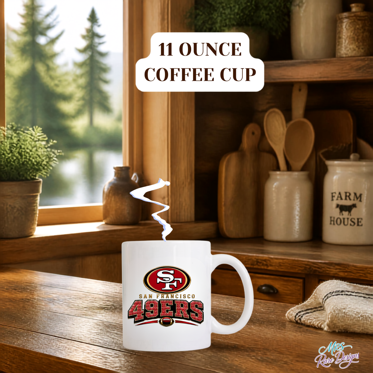 Game Day Kickoff 11 oz Football Coffee Cup – Choose Your Team