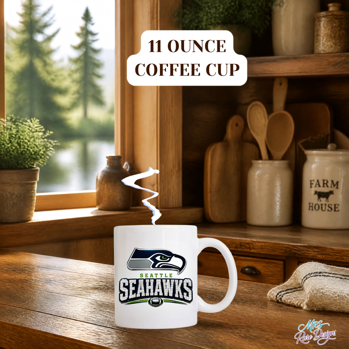 Game Day Kickoff 11 oz Football Coffee Cup – Choose Your Team