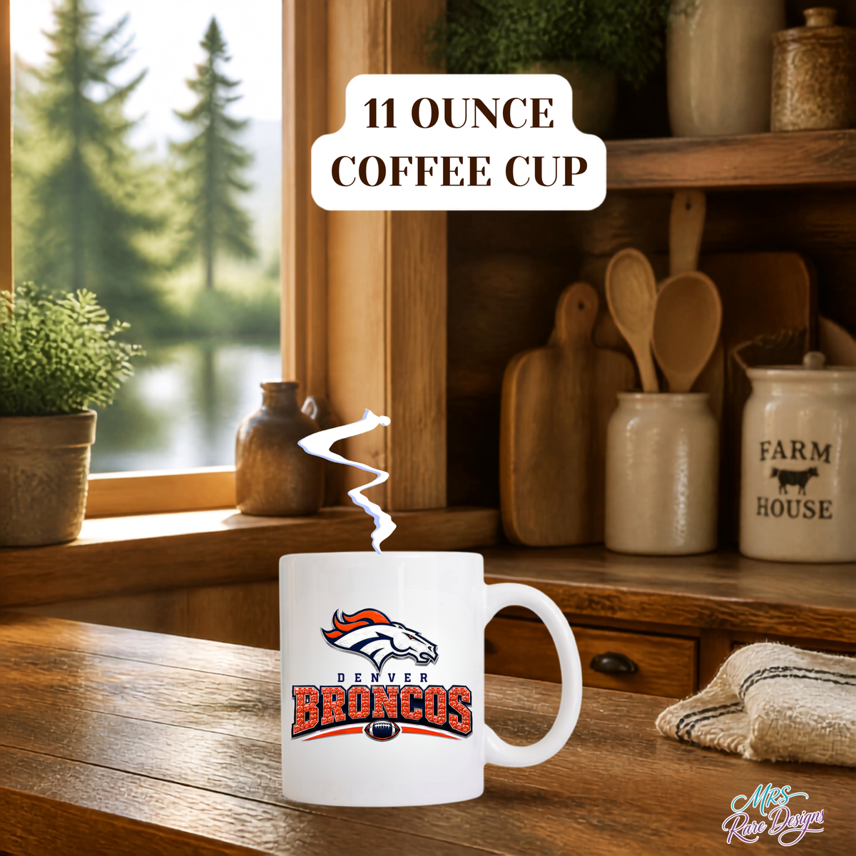 Game Day Kickoff 11 oz Football Coffee Cup – Choose Your Team