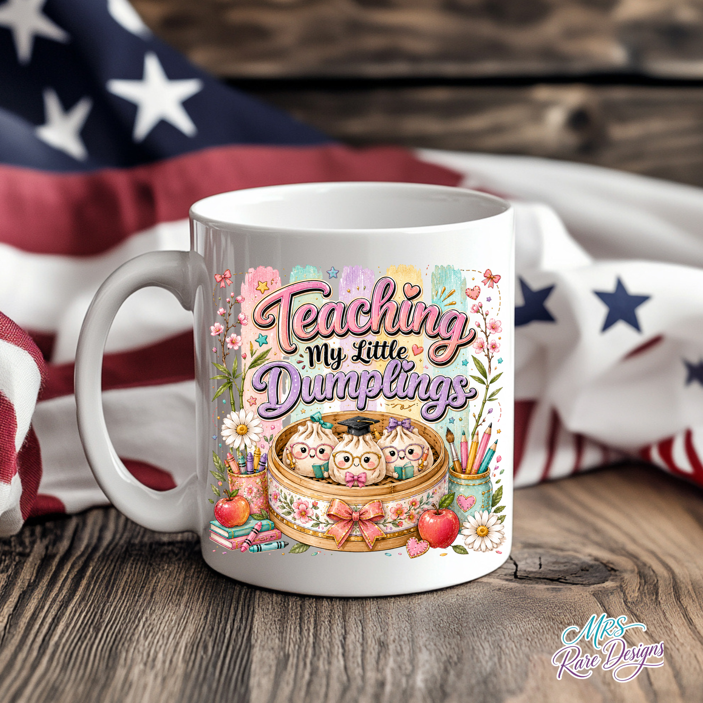 "Teaching My Little Dumplings" Teacher Edition Mug