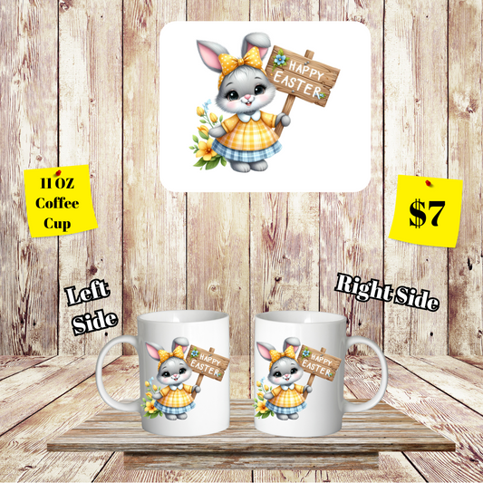 Bunny Hop Easter Coffee Cup