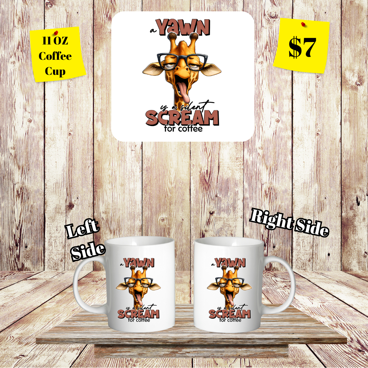 Giraffe Mugs Galore