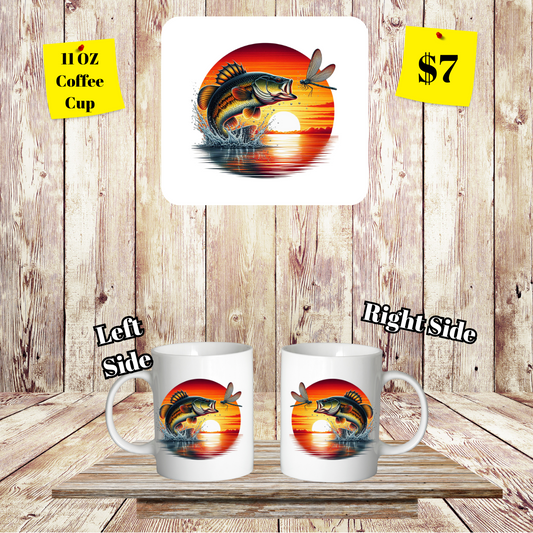Sunset Fishing 11 OZ Coffee Cups Collection