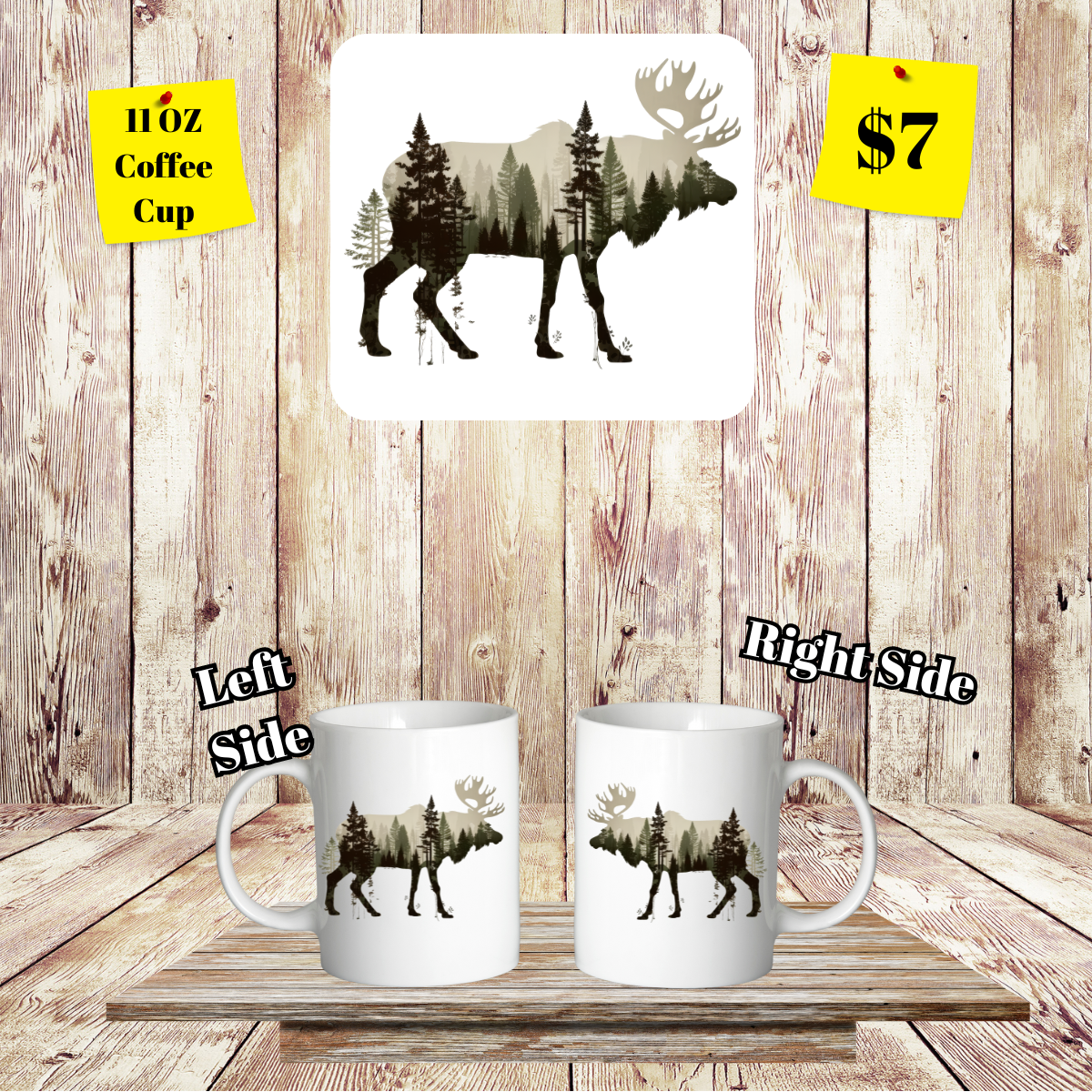 Wildlife Silhouette 11 OZ Coffee Cups Collection