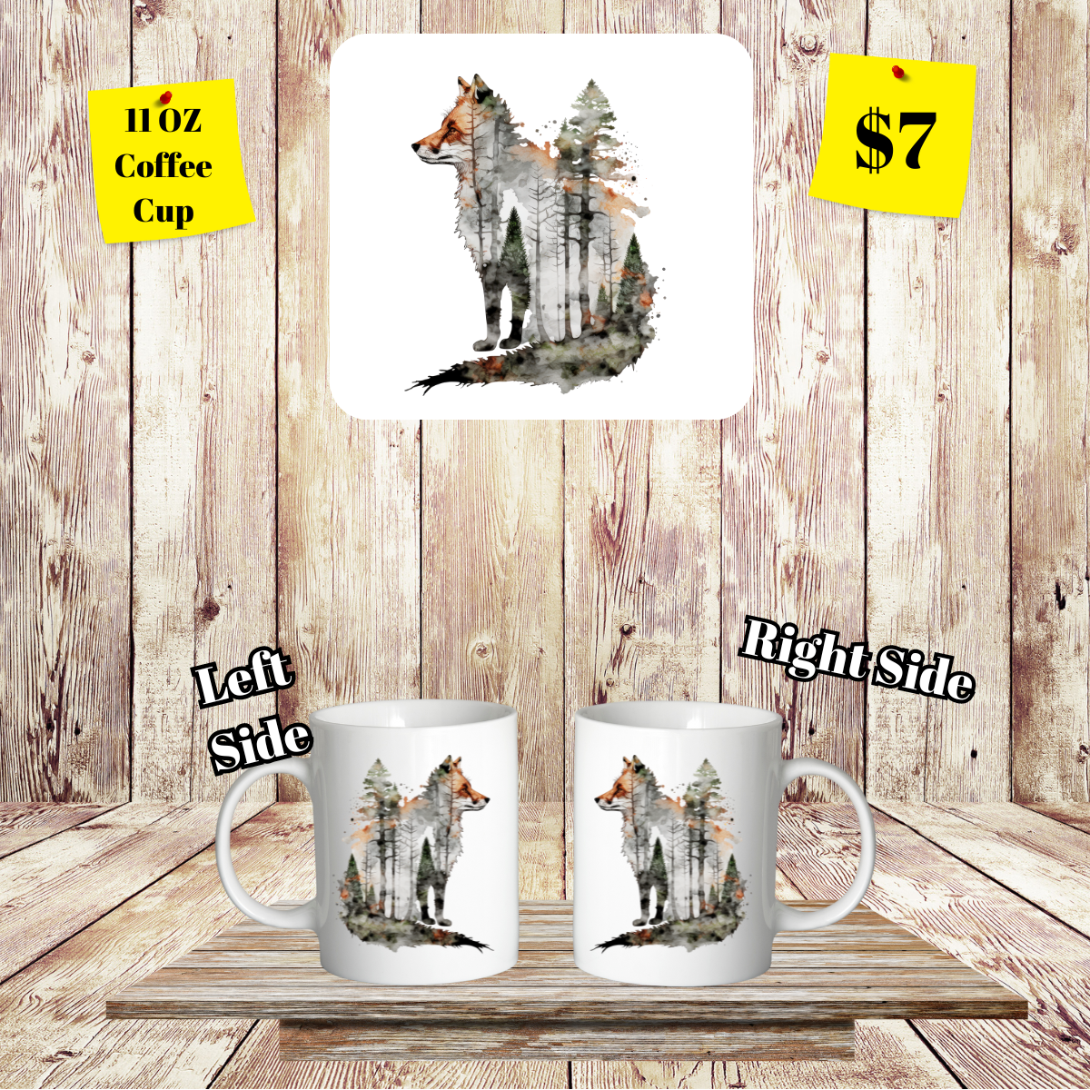 Wildlife Silhouette 11 OZ Coffee Cups Collection