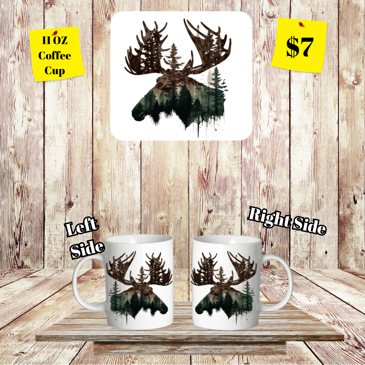 Wildlife Silhouette 11 OZ Coffee Cups Collection