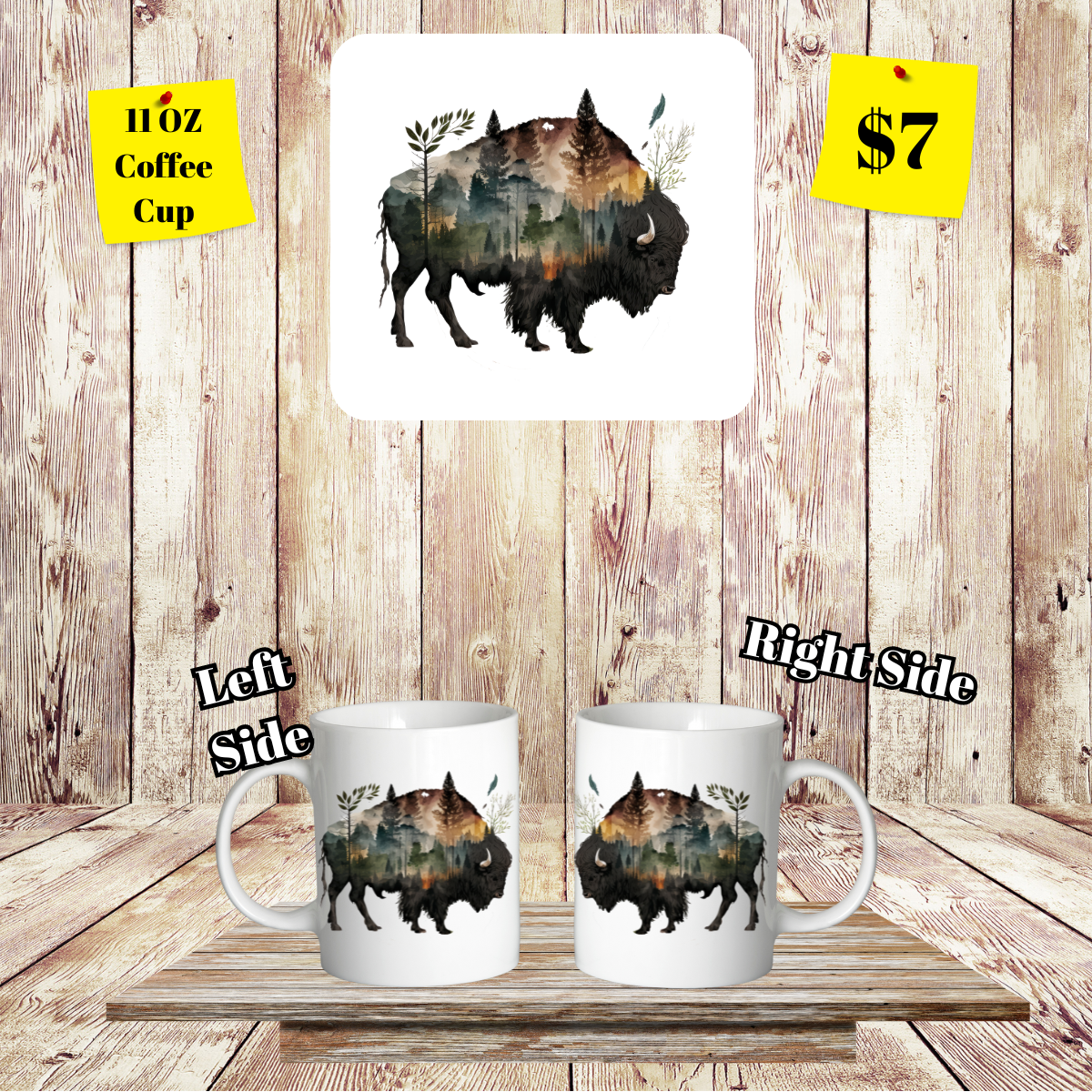 Wildlife Silhouette 11 OZ Coffee Cups Collection