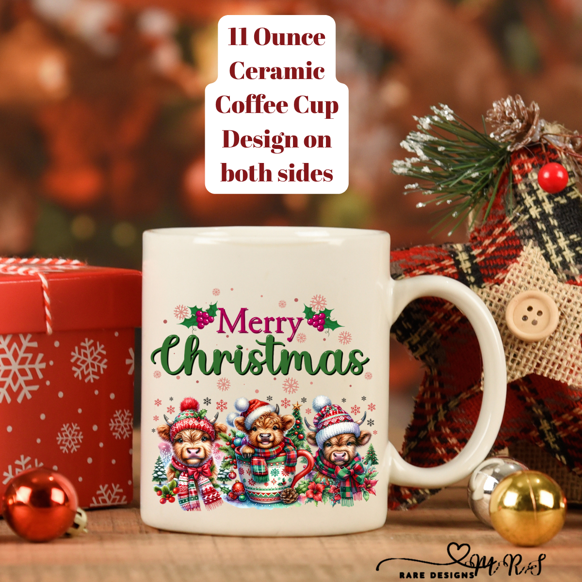Merry Christmas Cozy Cheer – Candle Holder & Coffee Mug