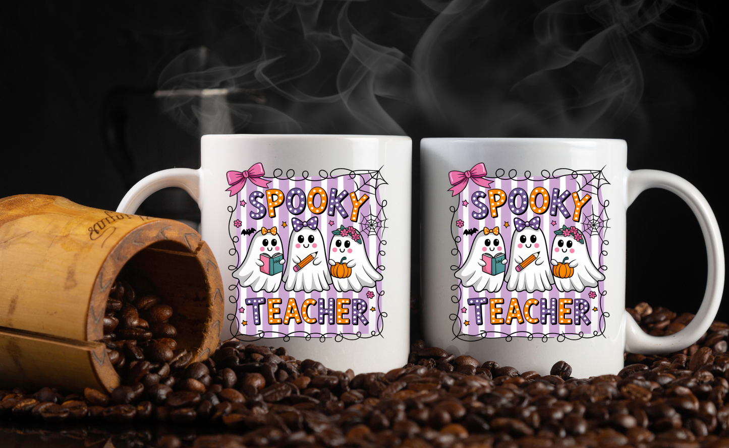 Spooky Teacher Mug Collection – Halloween Coffee Cups for Educators