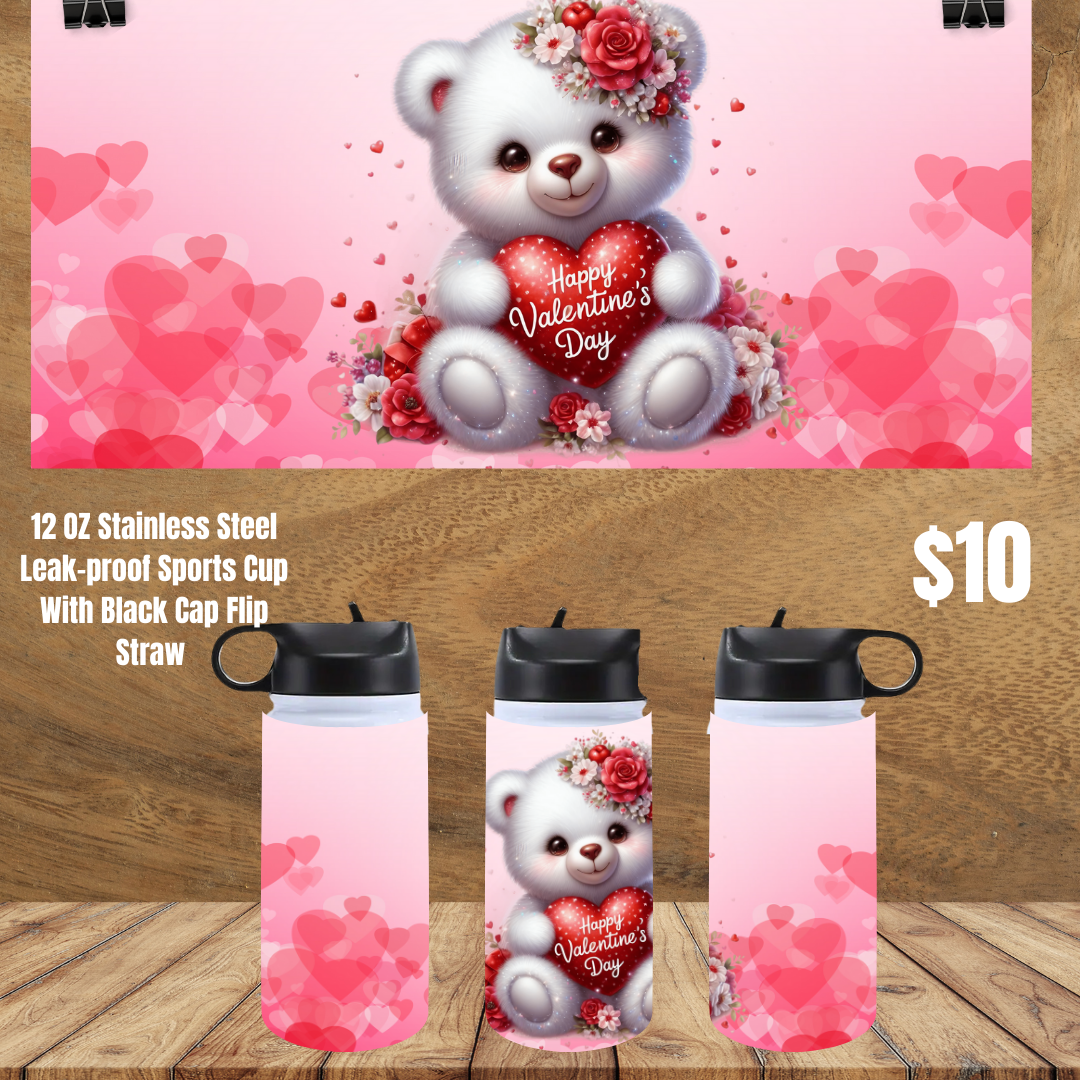 Sweetheart Bear Stainless Steel Sipper Cups