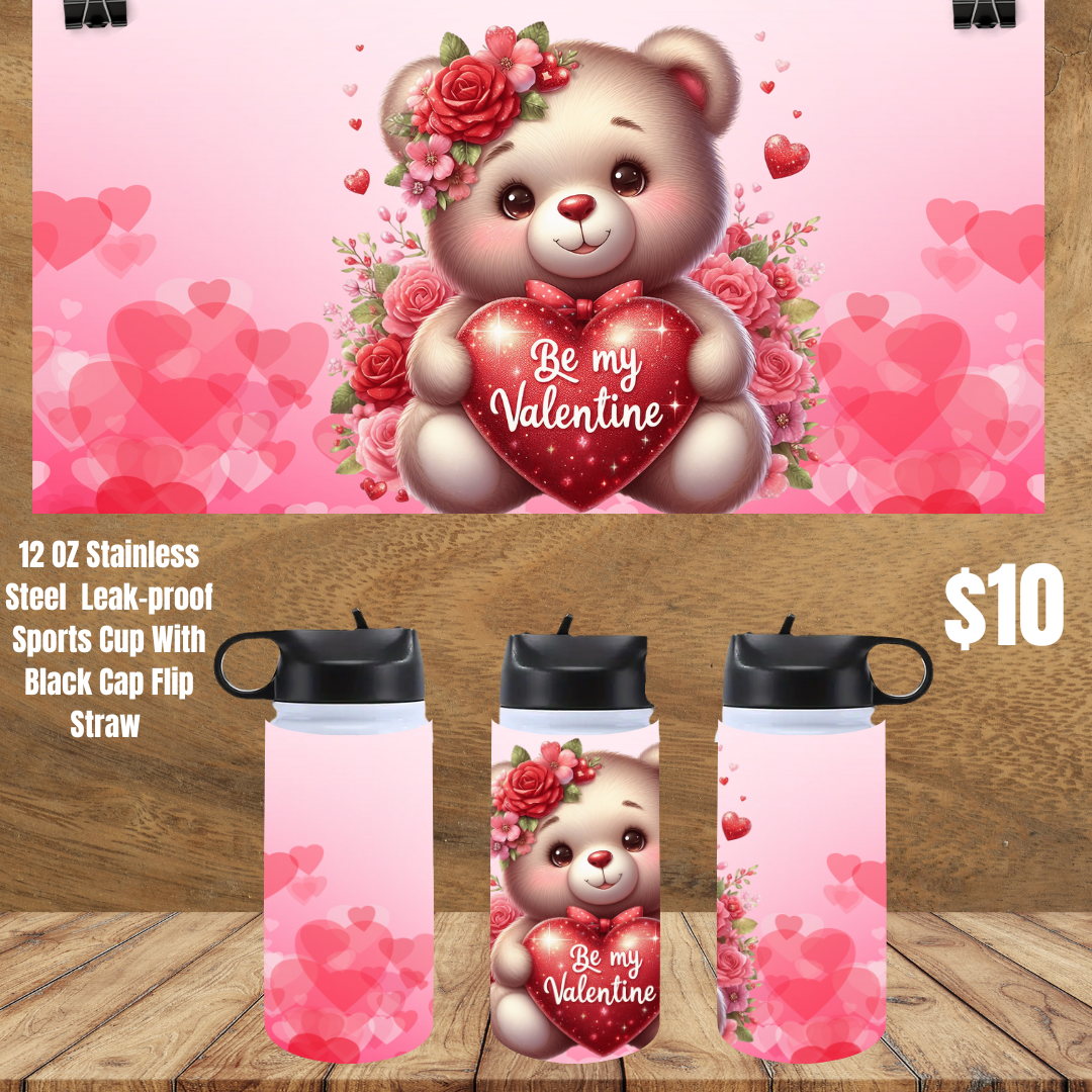 Sweetheart Bear Stainless Steel Sipper Cups